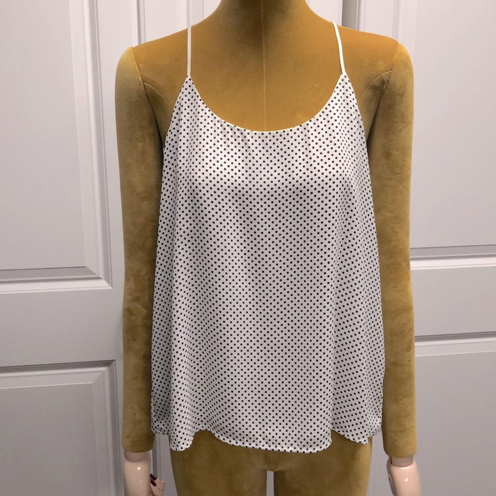 Women’s Forever 21 navy polka dot halter top